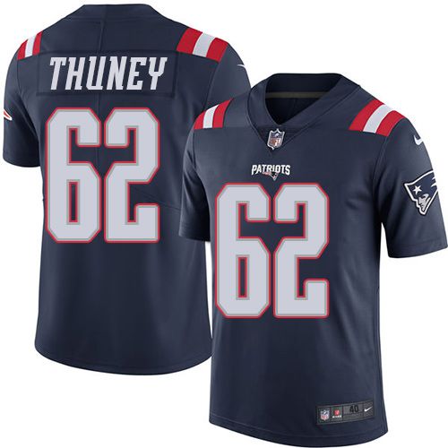 Men New England Patriots #62 Joe Thuney Nike Navy Vapor Limited NFL Jersey->new england patriots->NFL Jersey